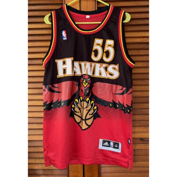 Atlanta Hawks DIKEMBE MUTOMBO #55 Adidas Swingman Jersey Mens Medium M - Picture 1 of 5